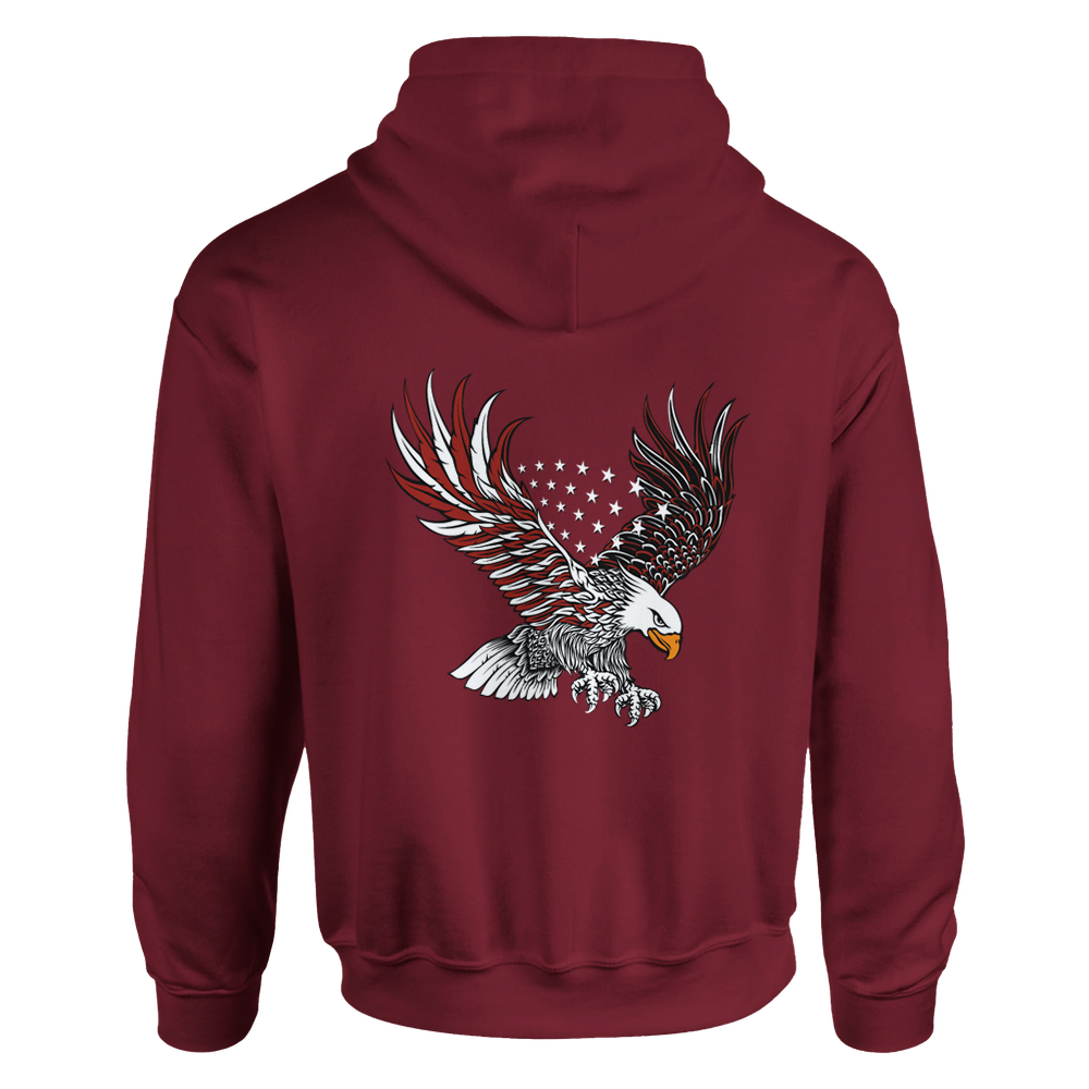 Patriotic America Bald Eagle Hoodie – Bold, Cozy, and Built for Freedom