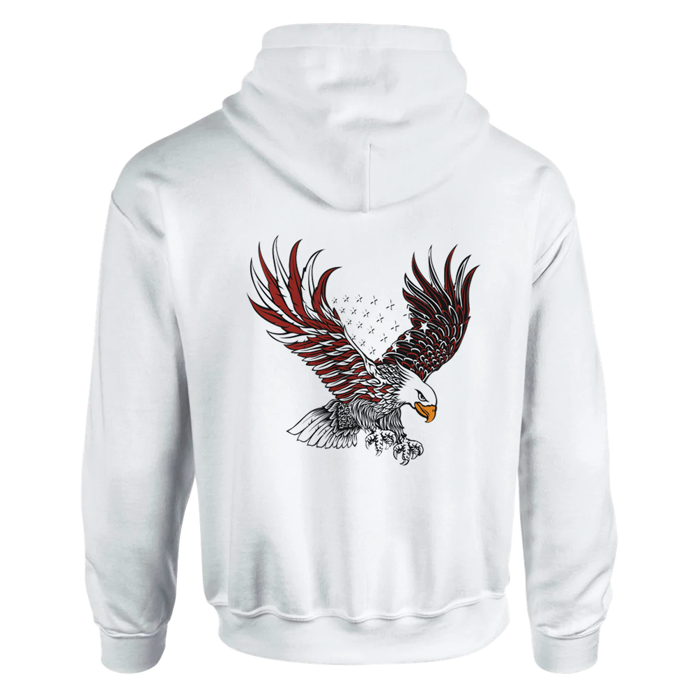 Patriotic America Bald Eagle Hoodie – Bold, Cozy, and Built for Freedom