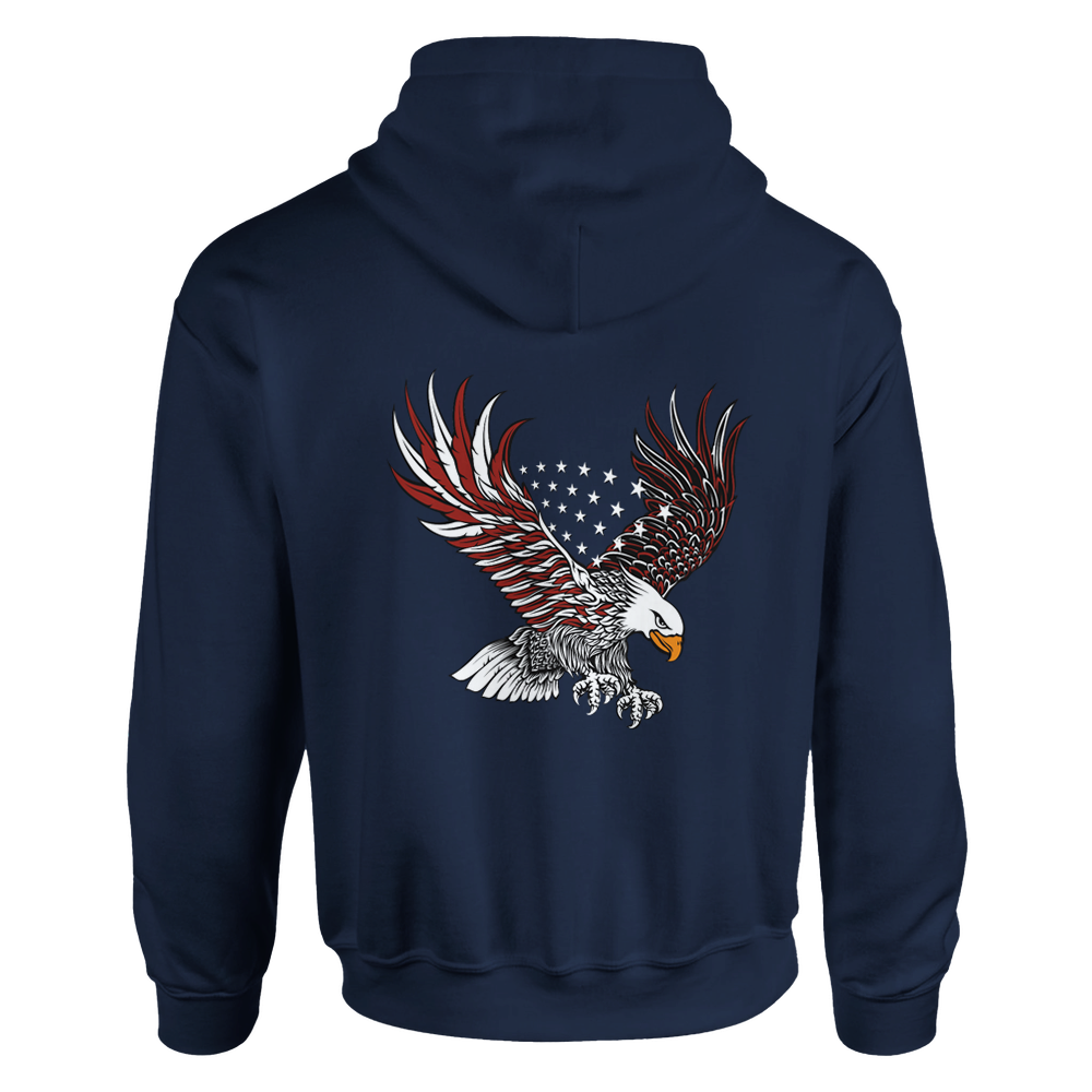 Patriotic America Bald Eagle Hoodie – Bold, Cozy, and Built for Freedom