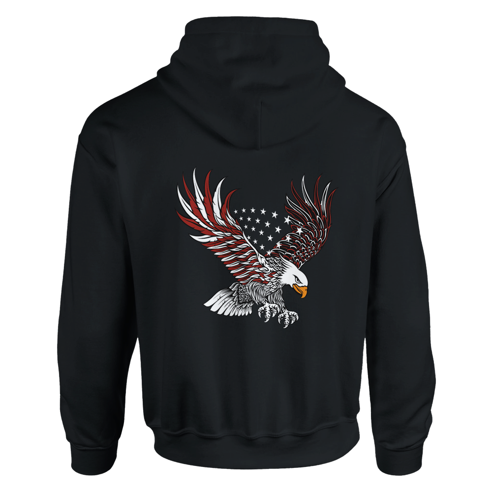 Patriotic America Bald Eagle Hoodie – Bold, Cozy, and Built for Freedom